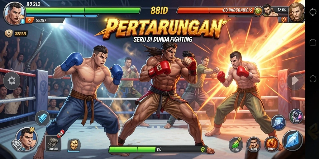 Screenshot gameplay 88ID menampilkan pertarungan yang mendebarkan.