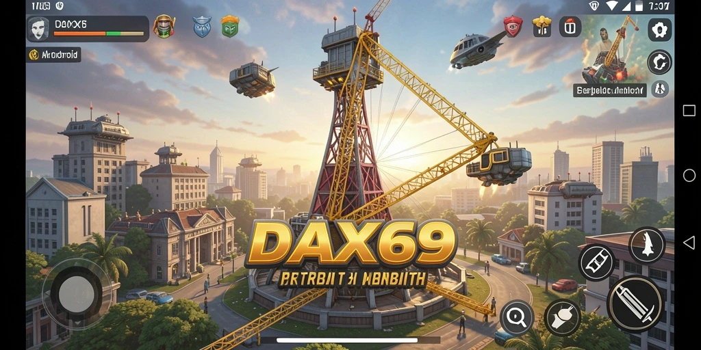 Menampilkan gameplay seru dari DAX69 dengan menara yang strategis.