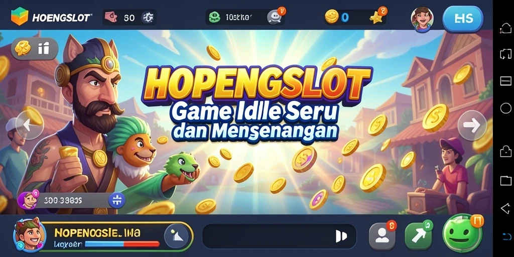 Tampilan gameplay seru HOPENGSLOT dengan banyak fitur Idle.