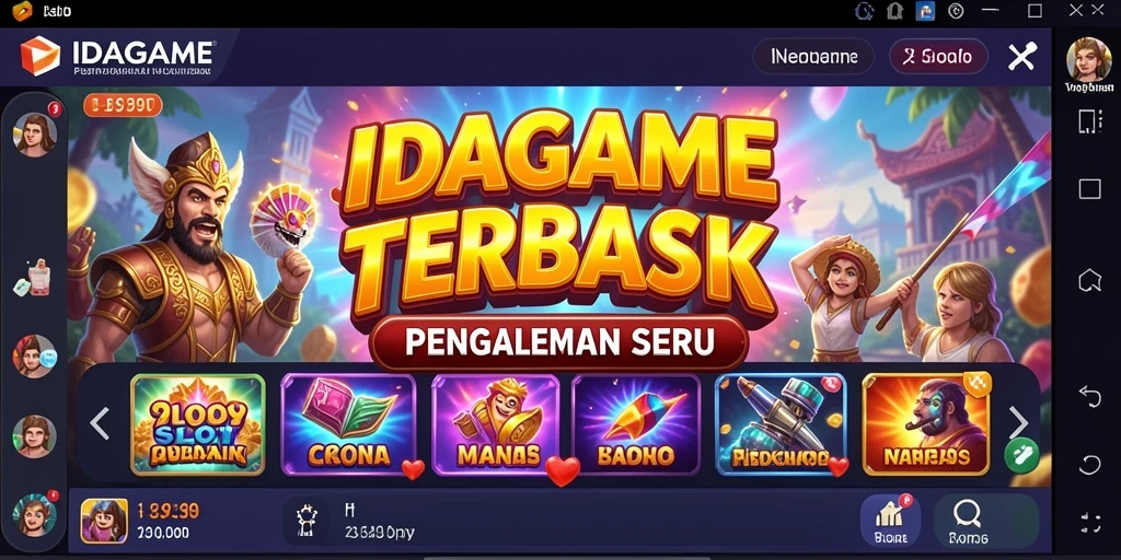 Screenshot gameplay IDAGAME yang menunjukkan putaran slot menarik.