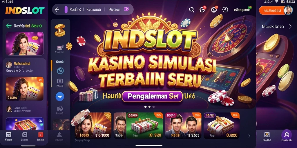 Tampilan interaktif dan menarik dari game slot INDSLOT.