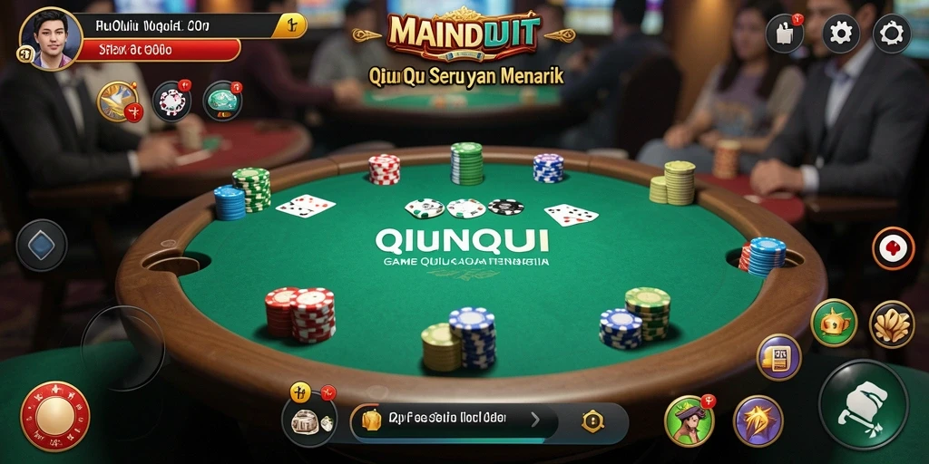 Tampilan gameplay QiuQiu yang menarik di MAINDUIT.