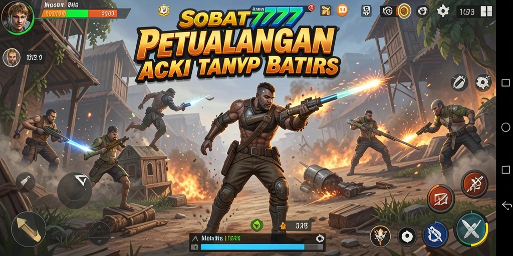 Tampilan aksi seru dalam permainan SOBAT777 yang menegangkan.