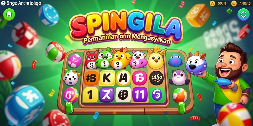 Screenshot utama SPINGILA menampilkan gameplay Bingo yang seru dan interaktif.