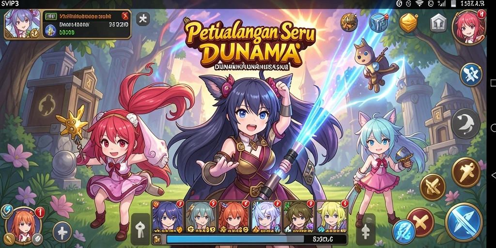 Gameplay seru dan karakter Anime yang menarik dalam SVIP3.